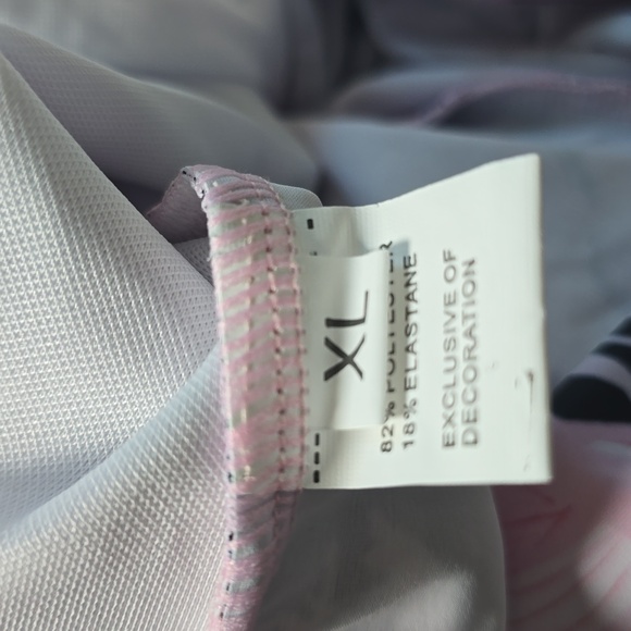 Pink Feather Print Tankini Set Size XL NwOT - Picture 9 of 11